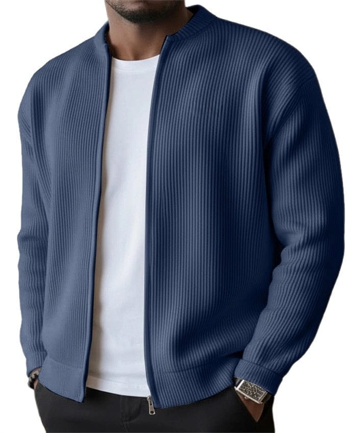 ANDRÉ FERRAN | Ribbed zip cardigan