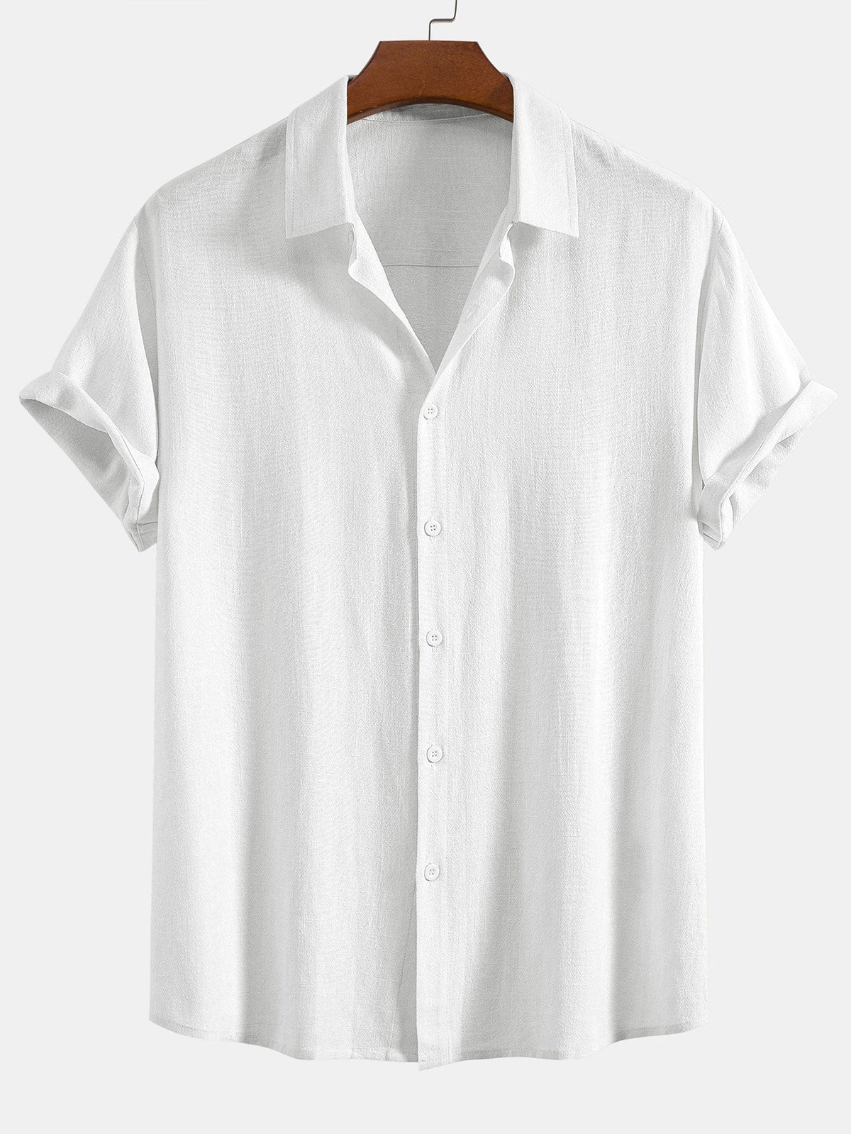 WYATT | Button shirt with linen-rayon blend