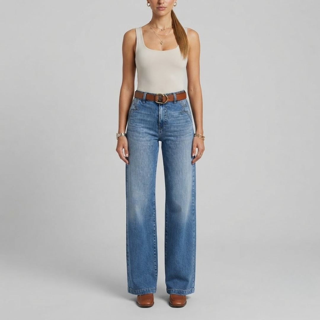 EMMA | High-waisted jeans with wide leg