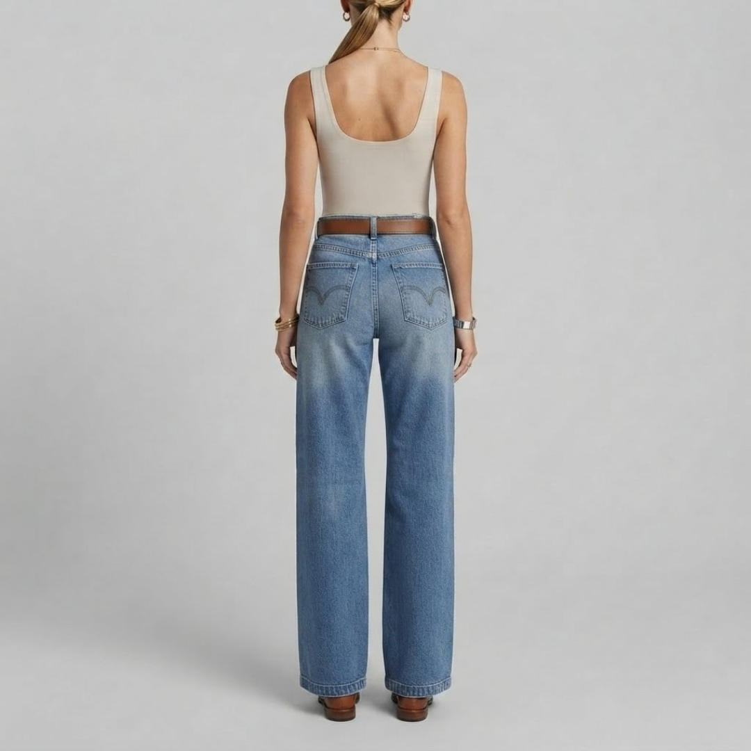 EMMA | High-waisted jeans with wide leg