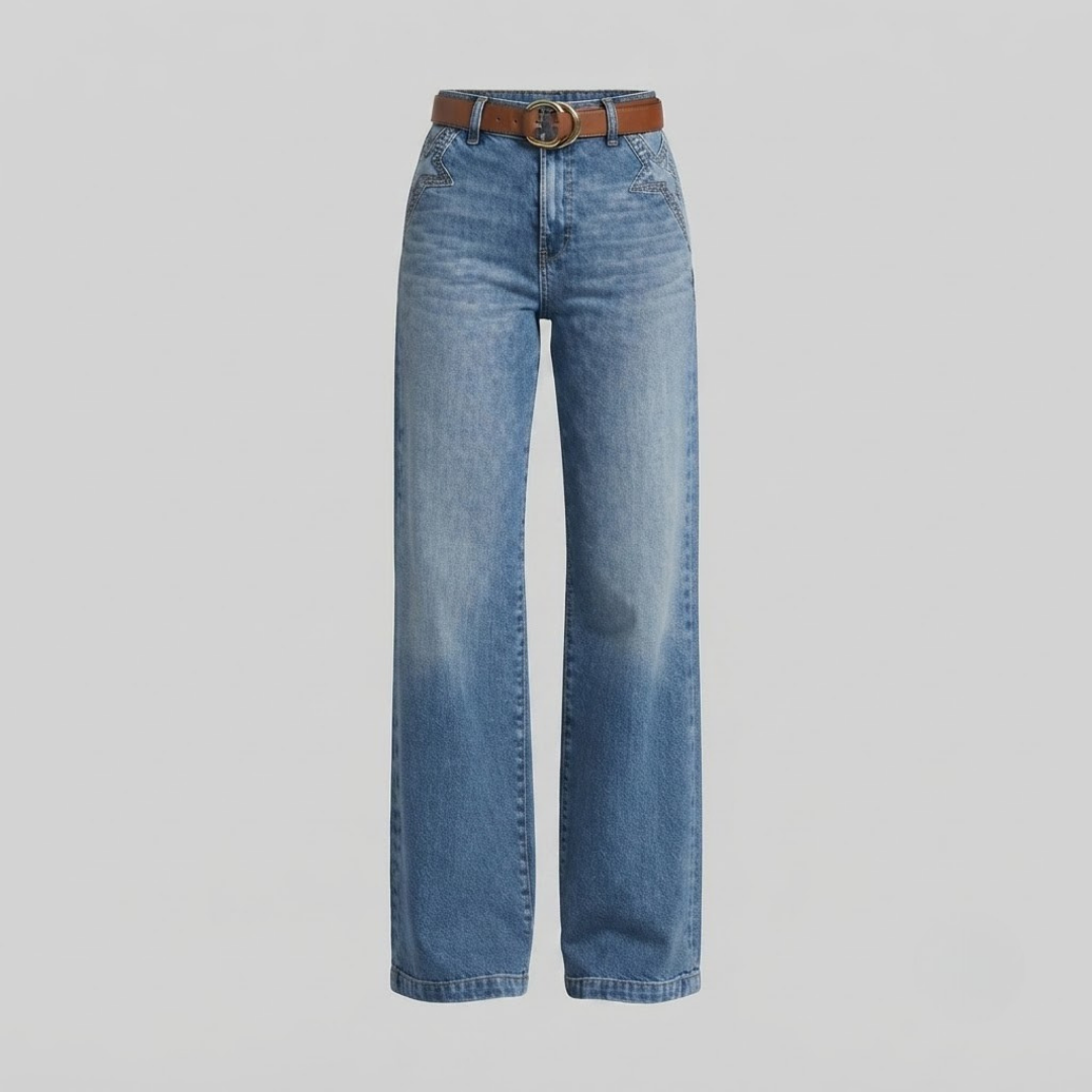EMMA | High-waisted jeans with wide leg