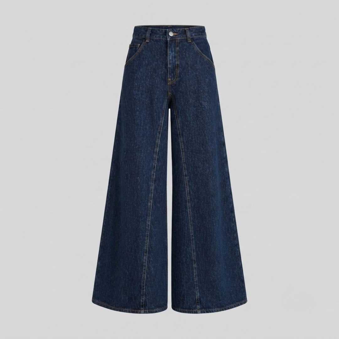 AUBREY | High-rise jeans with tie waist