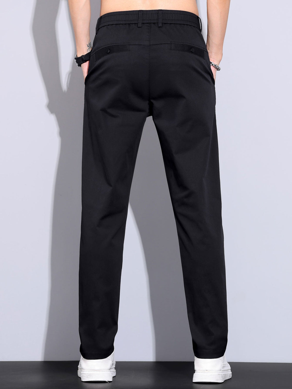 LILY | Straight pants with elastic waist