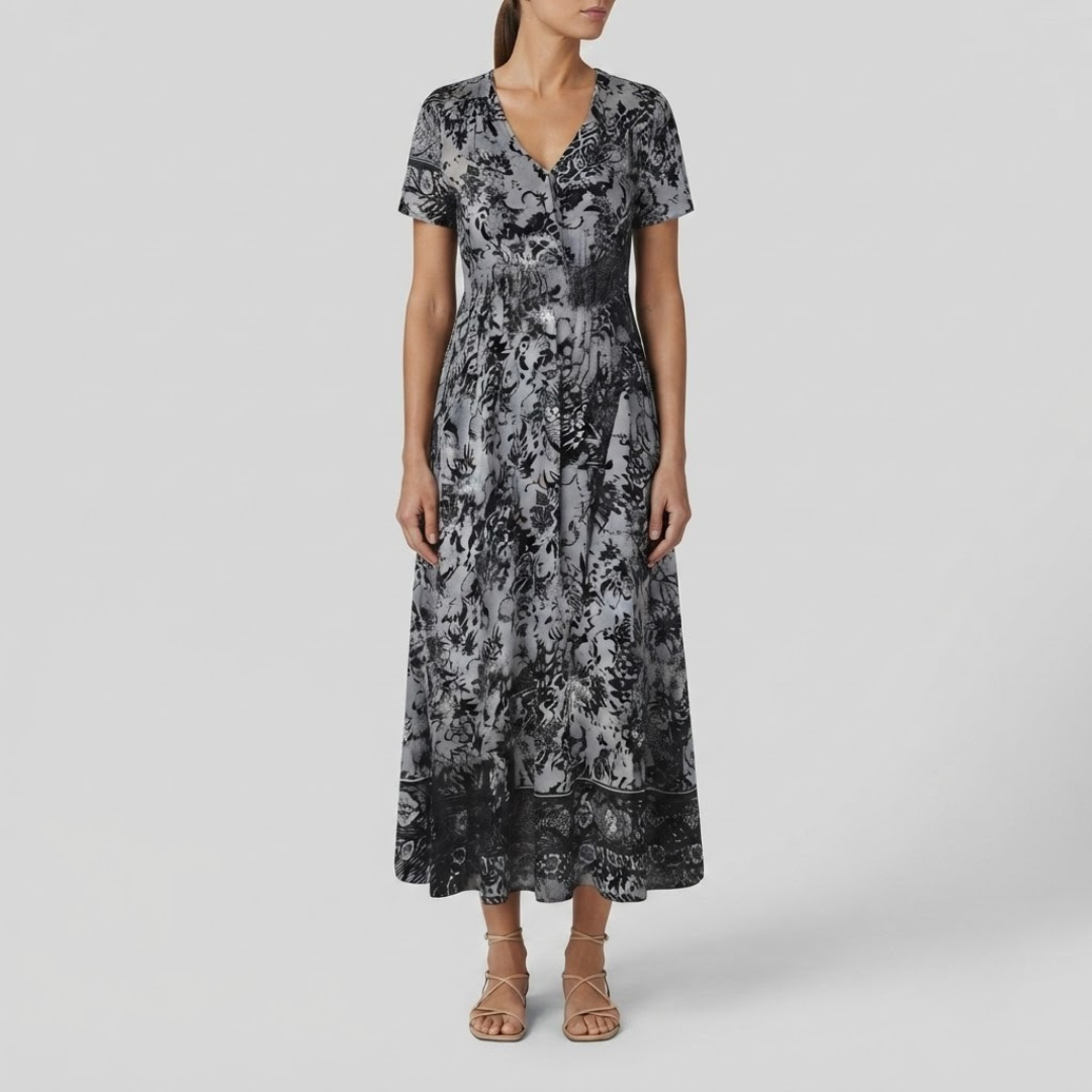 WIENA | Midi dress with floral print