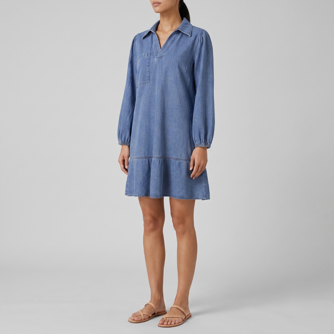 LAYLA | Dress with puff sleeves