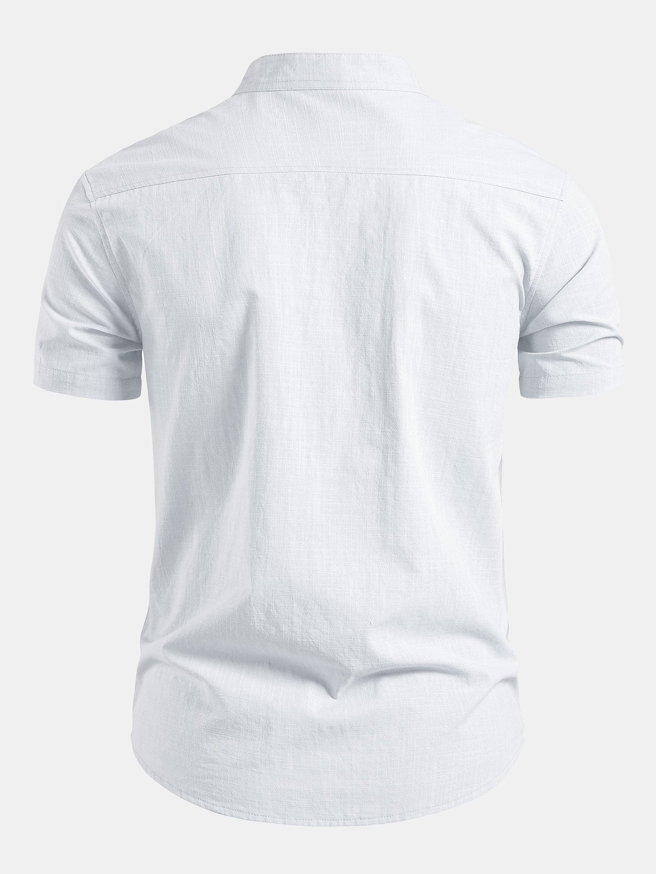 HENRY | Short sleeve shirt with stand collar