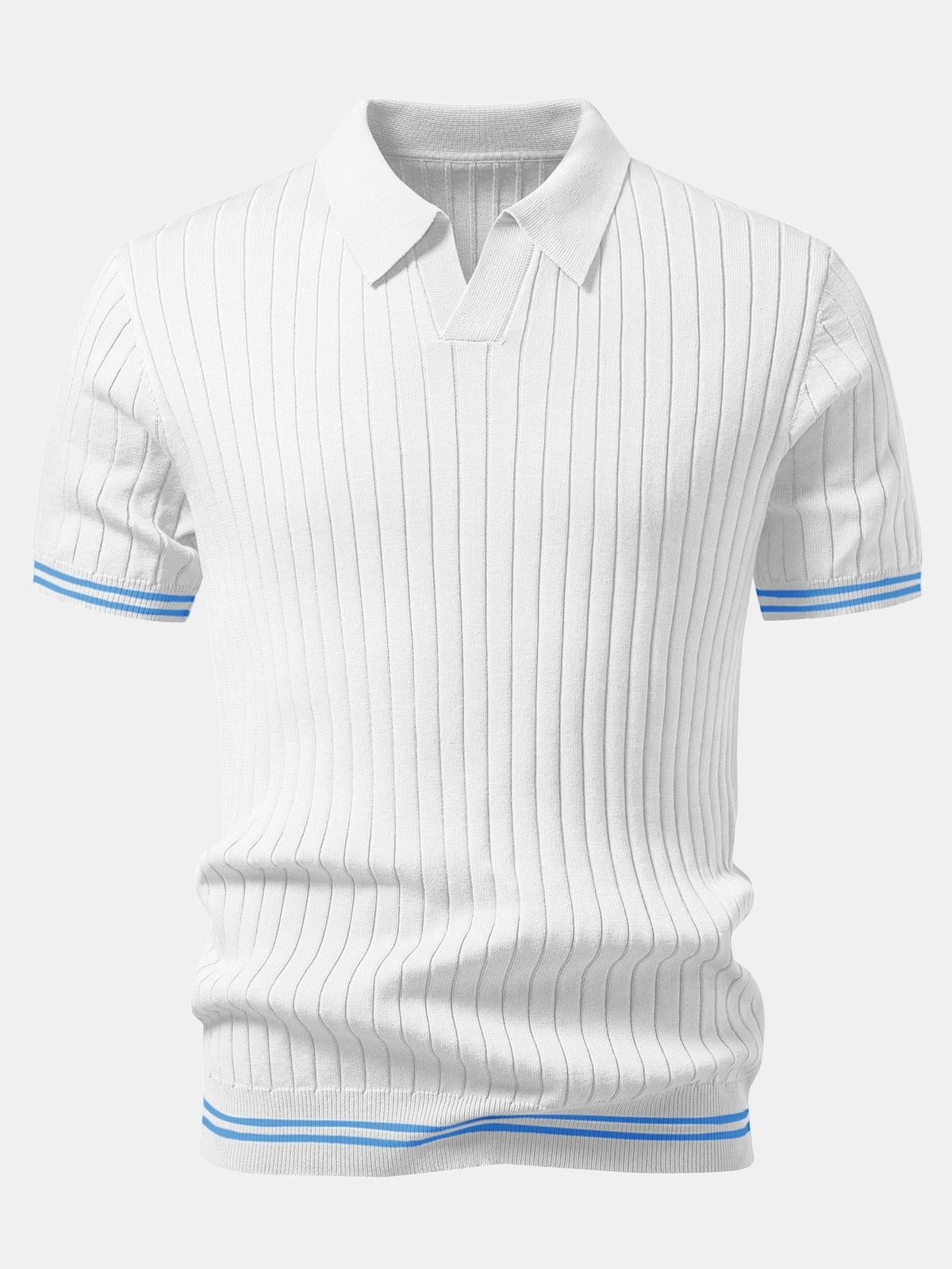 EZRA | Knit polo with Johnny collar