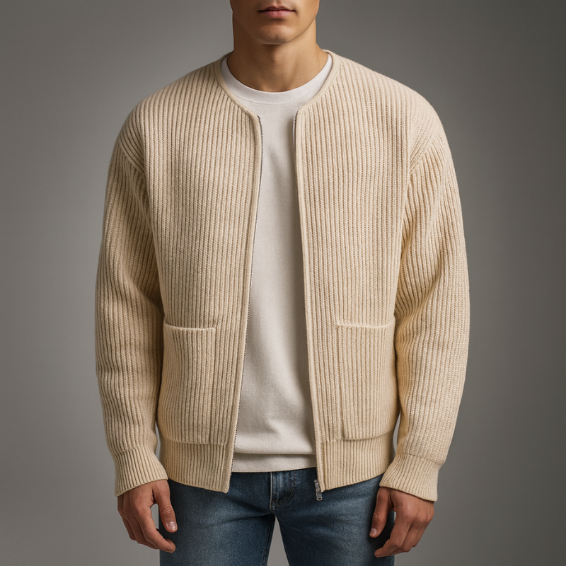ZOE | Knit cardigan with zip closure