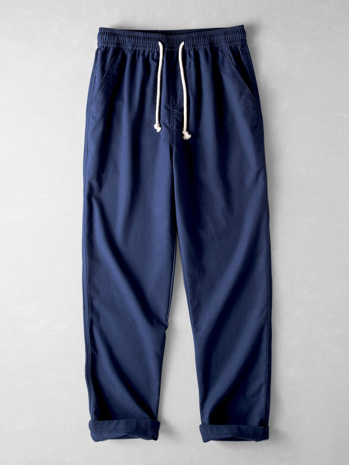 HARPER | Straight-leg pants with linen blend