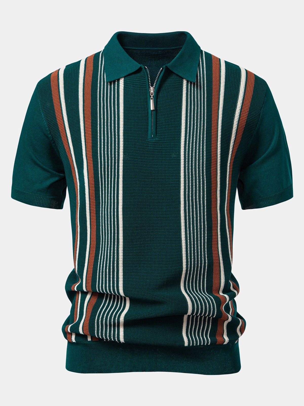 ETHAN | Knit polo with quarter-zip