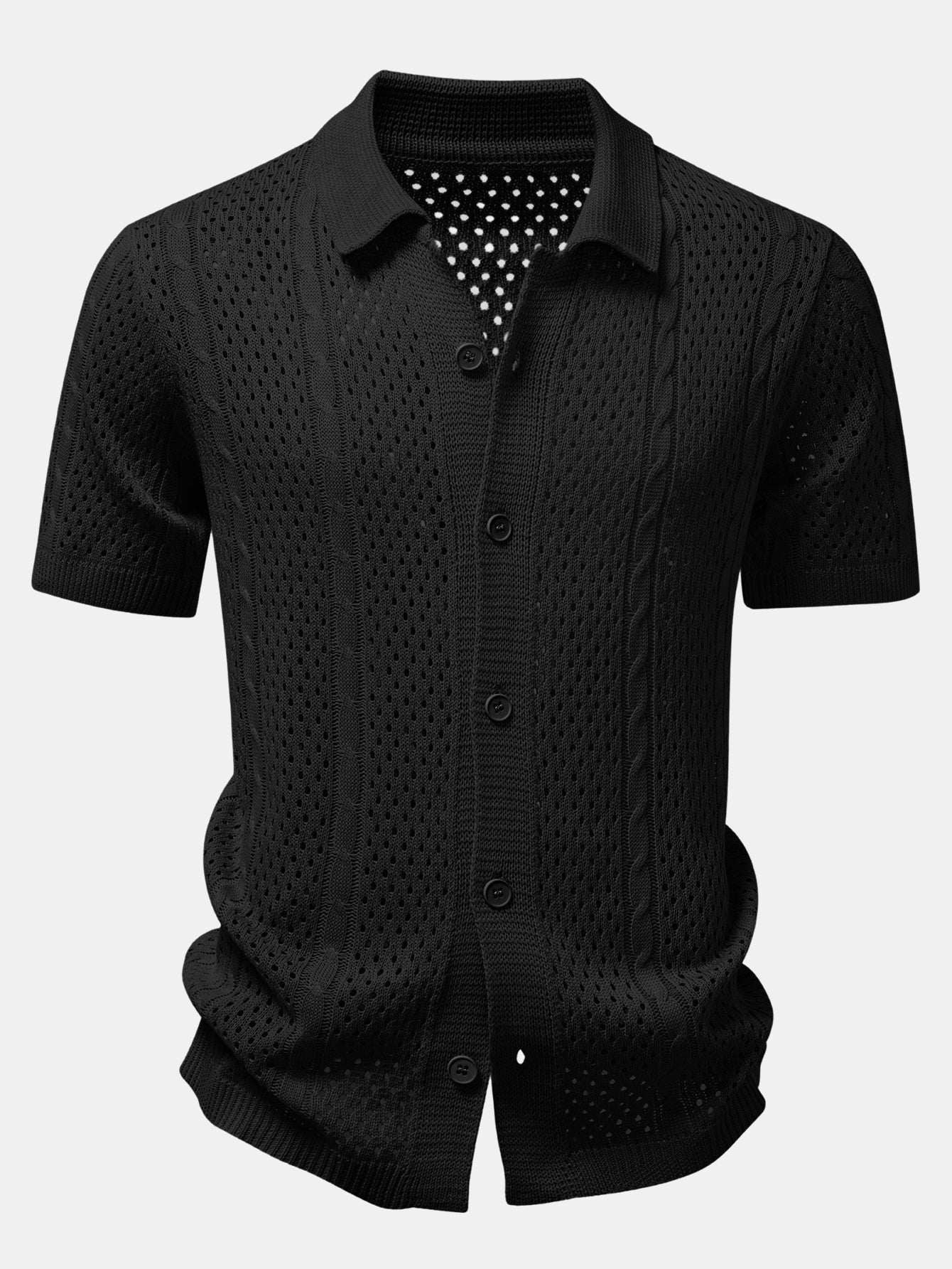 JACKSON | Open-knit shirt with relaxed fit