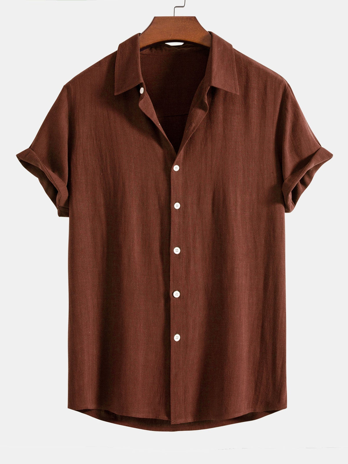 WYATT | Button shirt with linen-rayon blend