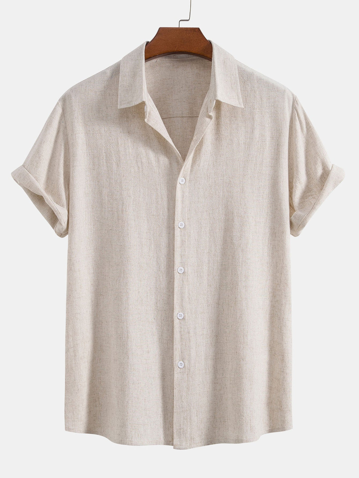 WYATT | Button shirt with linen-rayon blend