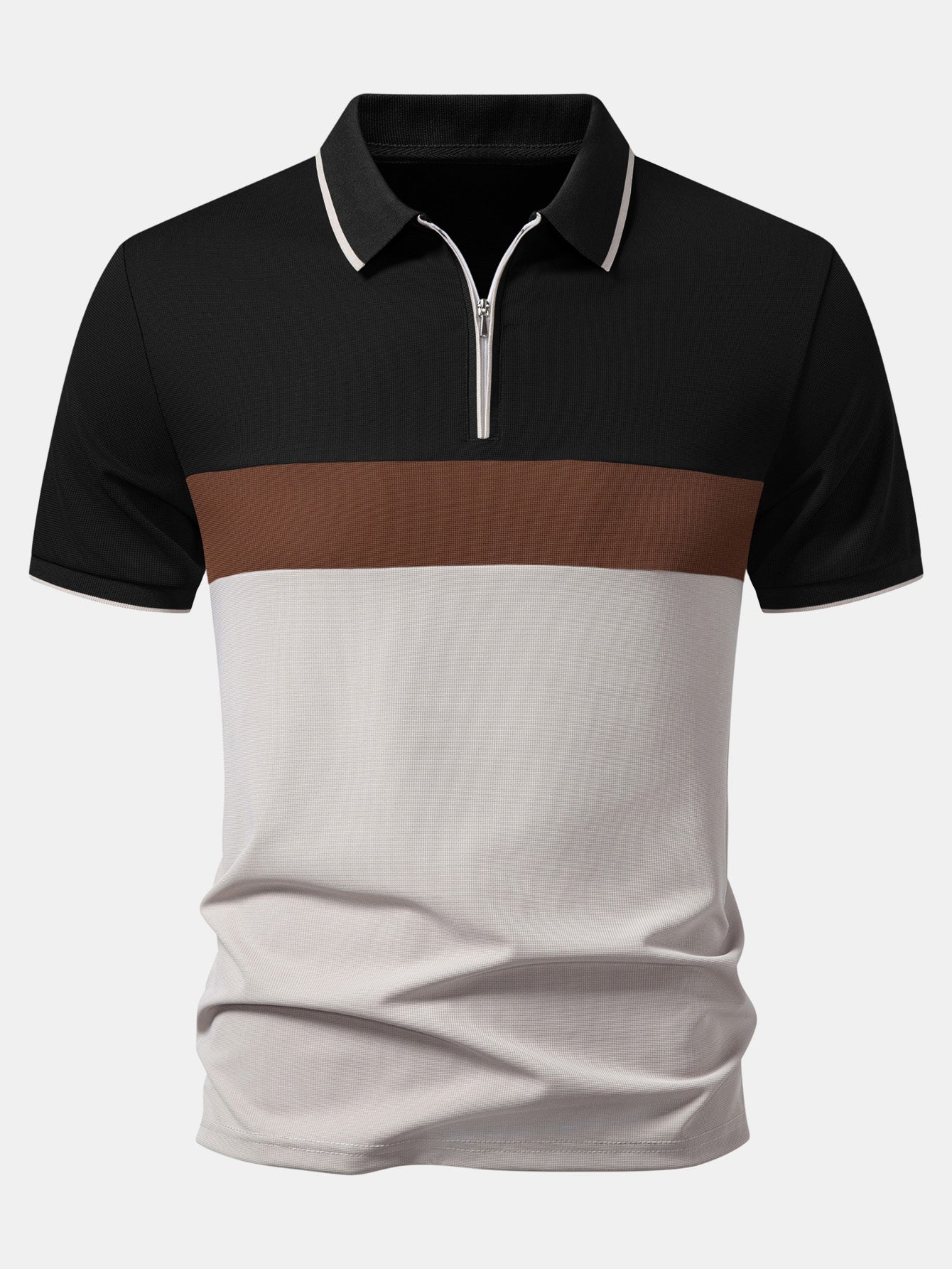 HENRY | Polo with zip neckline