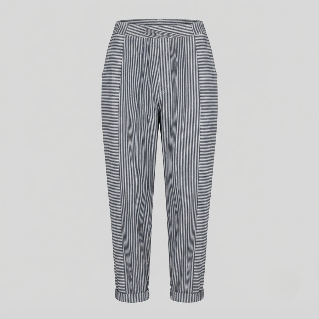 NORA | Relaxed-fit pants with stripe print