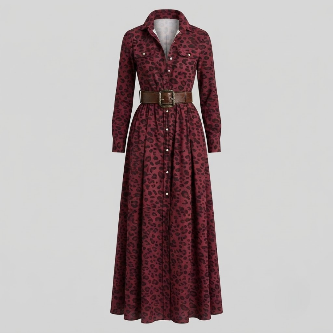 ELARA | Maxi dress with plaid print
