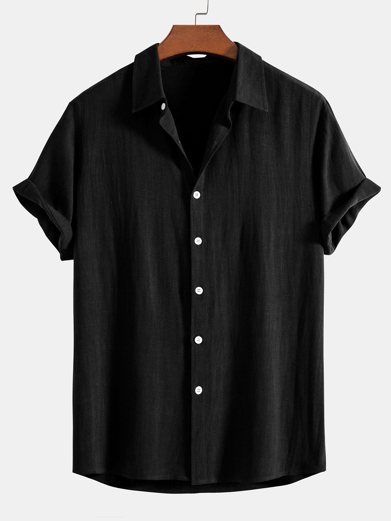 WYATT | Button shirt with linen-rayon blend
