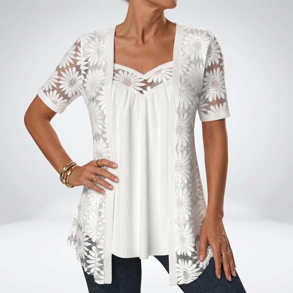 CHLOE | Blouse with square neckline