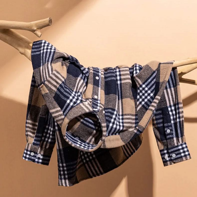 ELIJAH | Flannel shirt with button-down collar