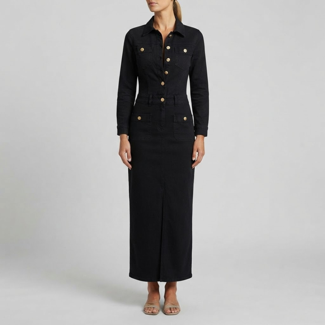 MIA | Midi dress with button-front