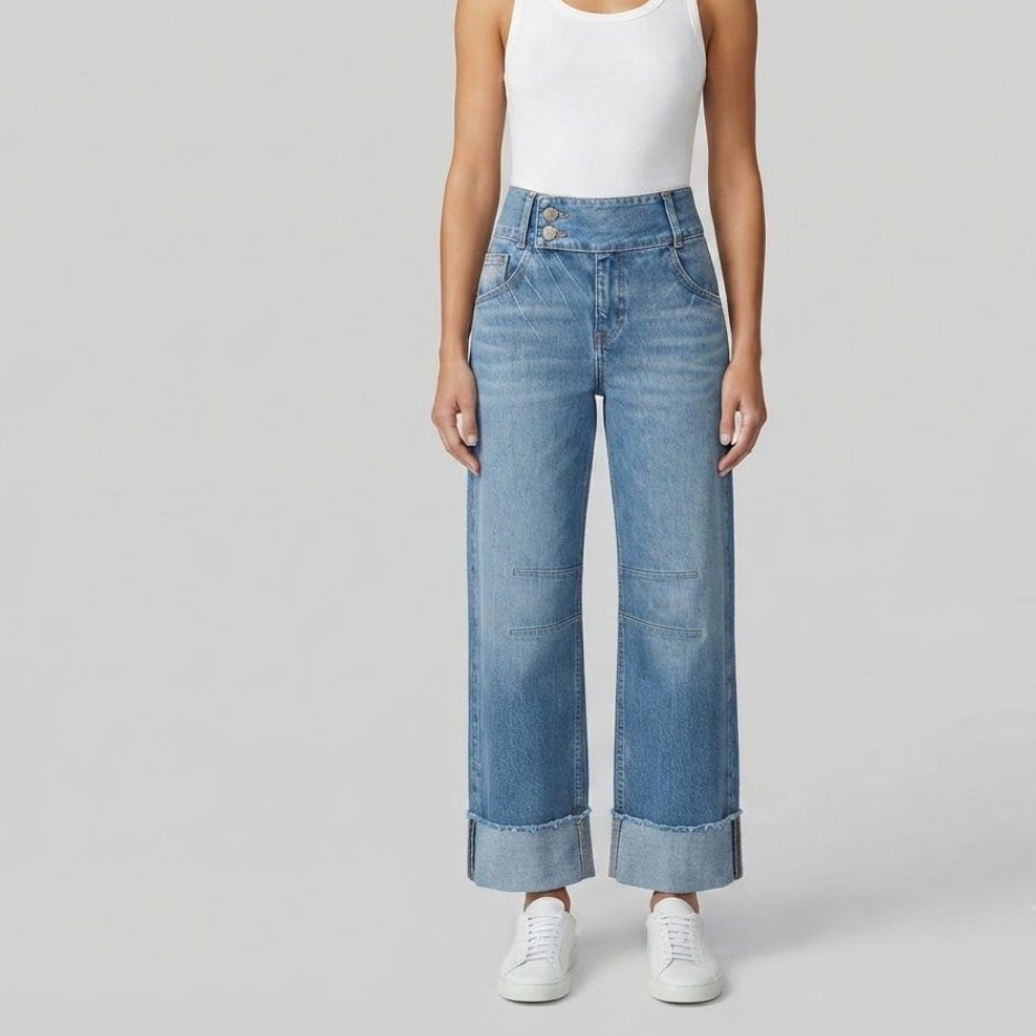 EVELYN | Wide-leg jeans with high waist