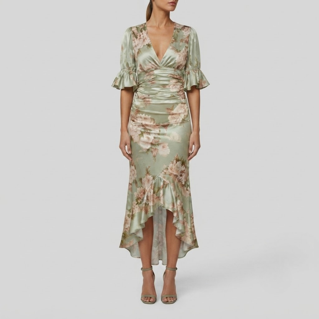 HANNAH | Maxi dress with floral print