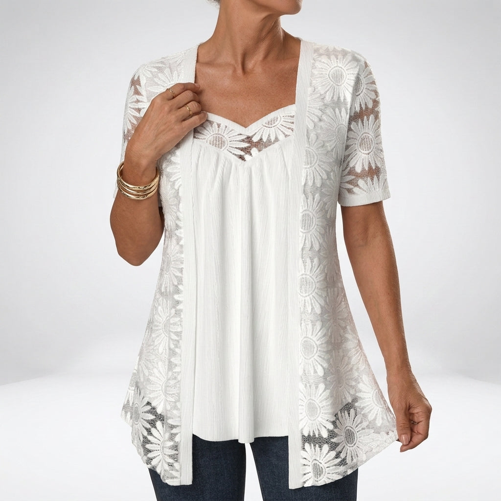 CHLOE | Blouse with square neckline