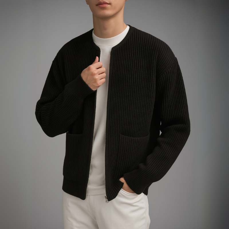 ZOE | Knit cardigan with zip closure