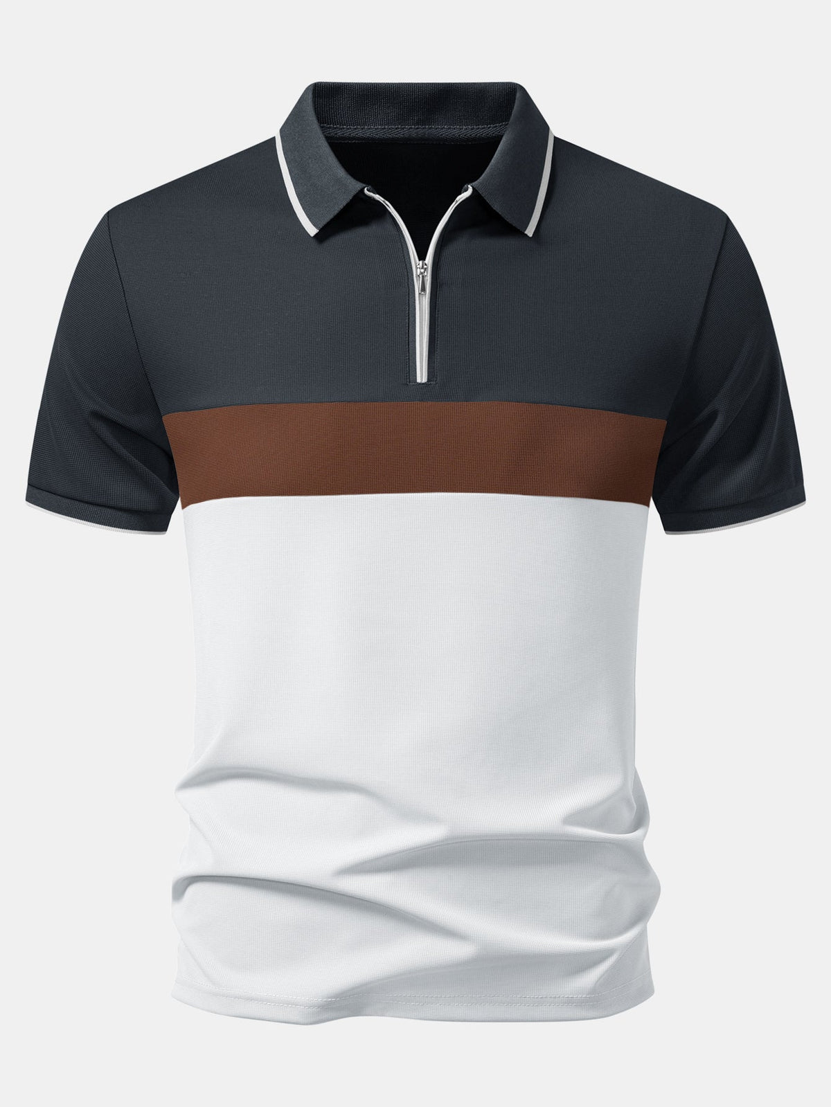 HENRY | Polo with zip neckline