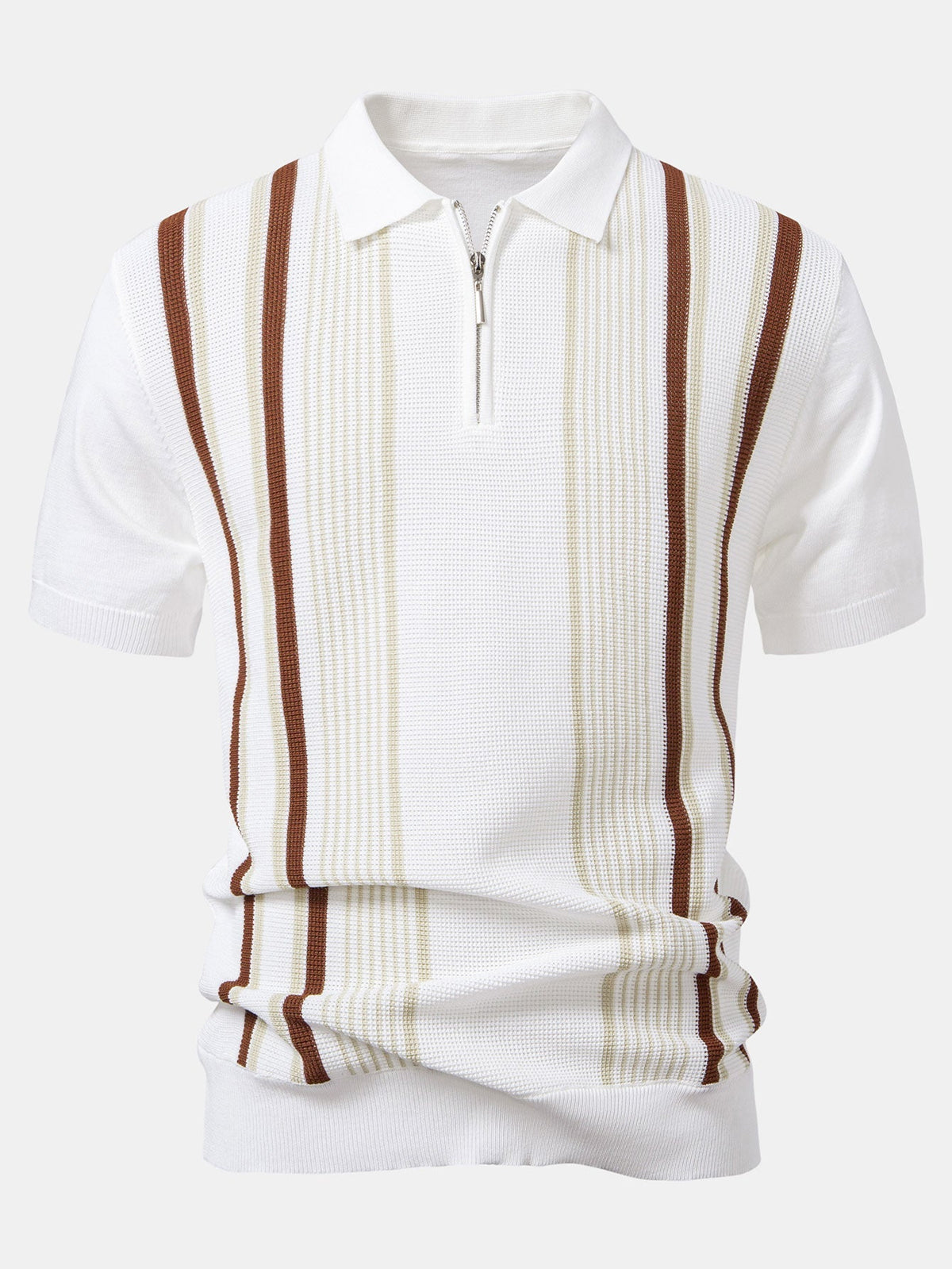 ETHAN | Knit polo with quarter-zip