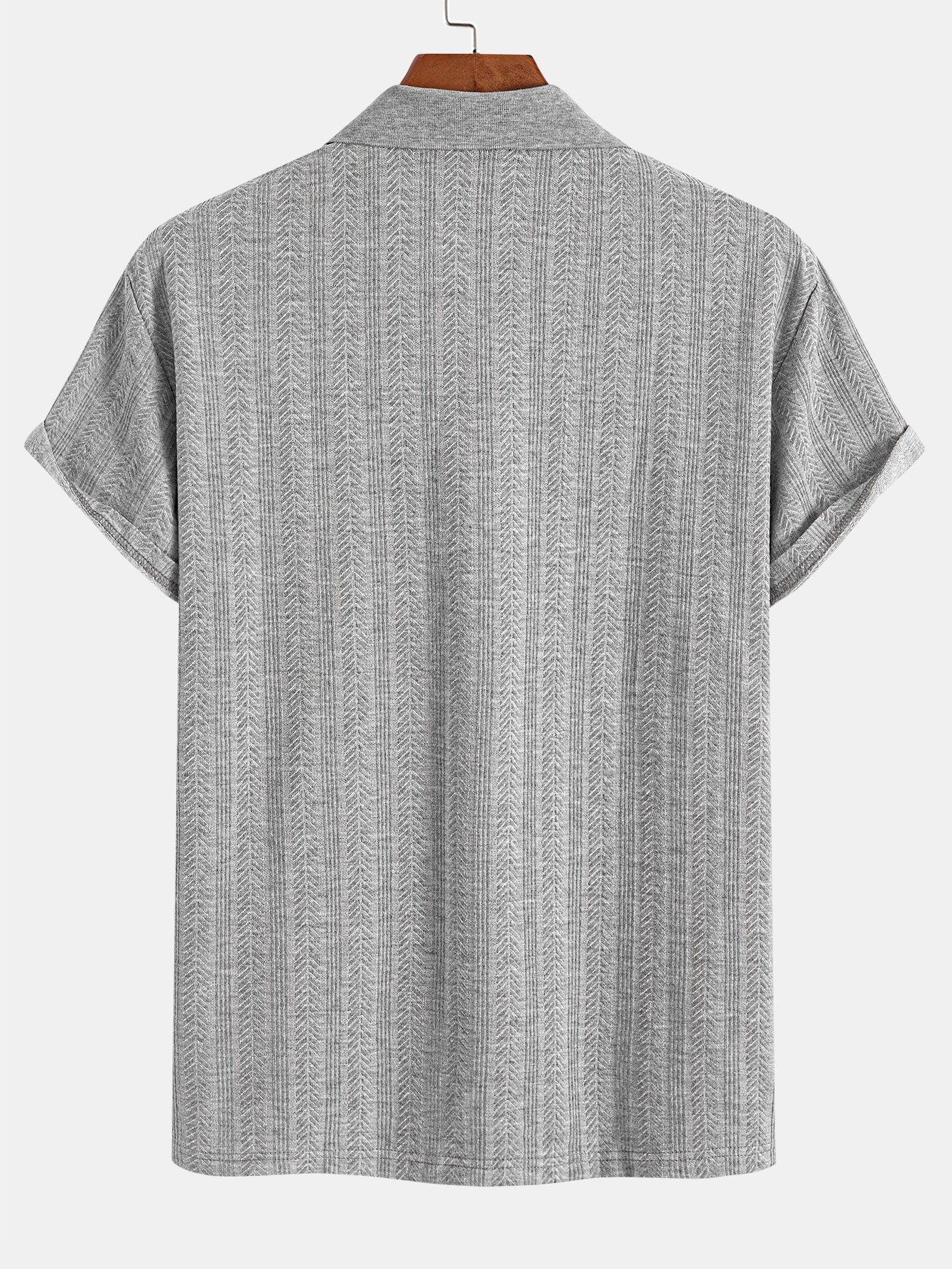 OLIVER | Polo with herringbone texture