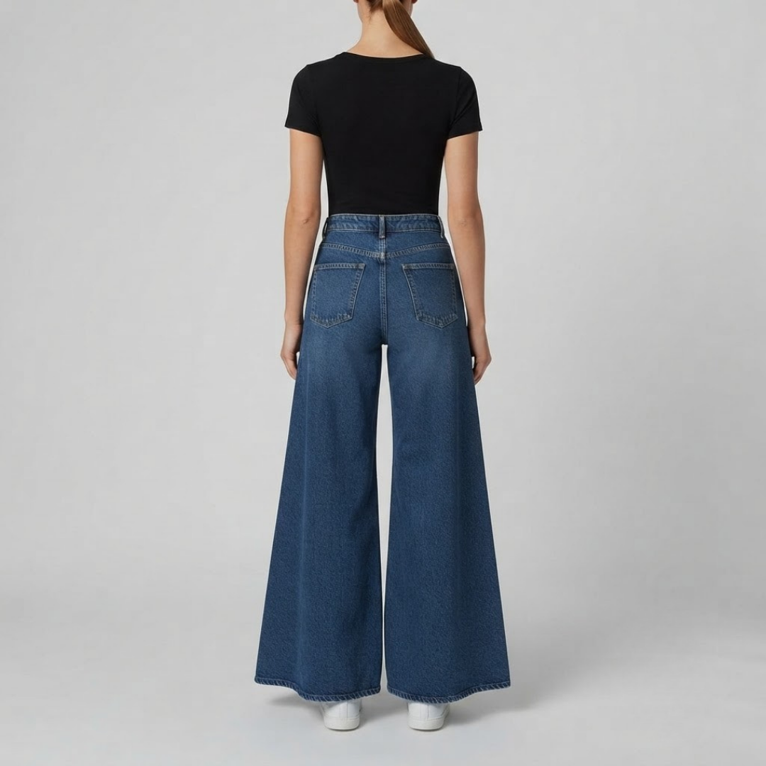 AVERY | Wide-leg pants with high waist