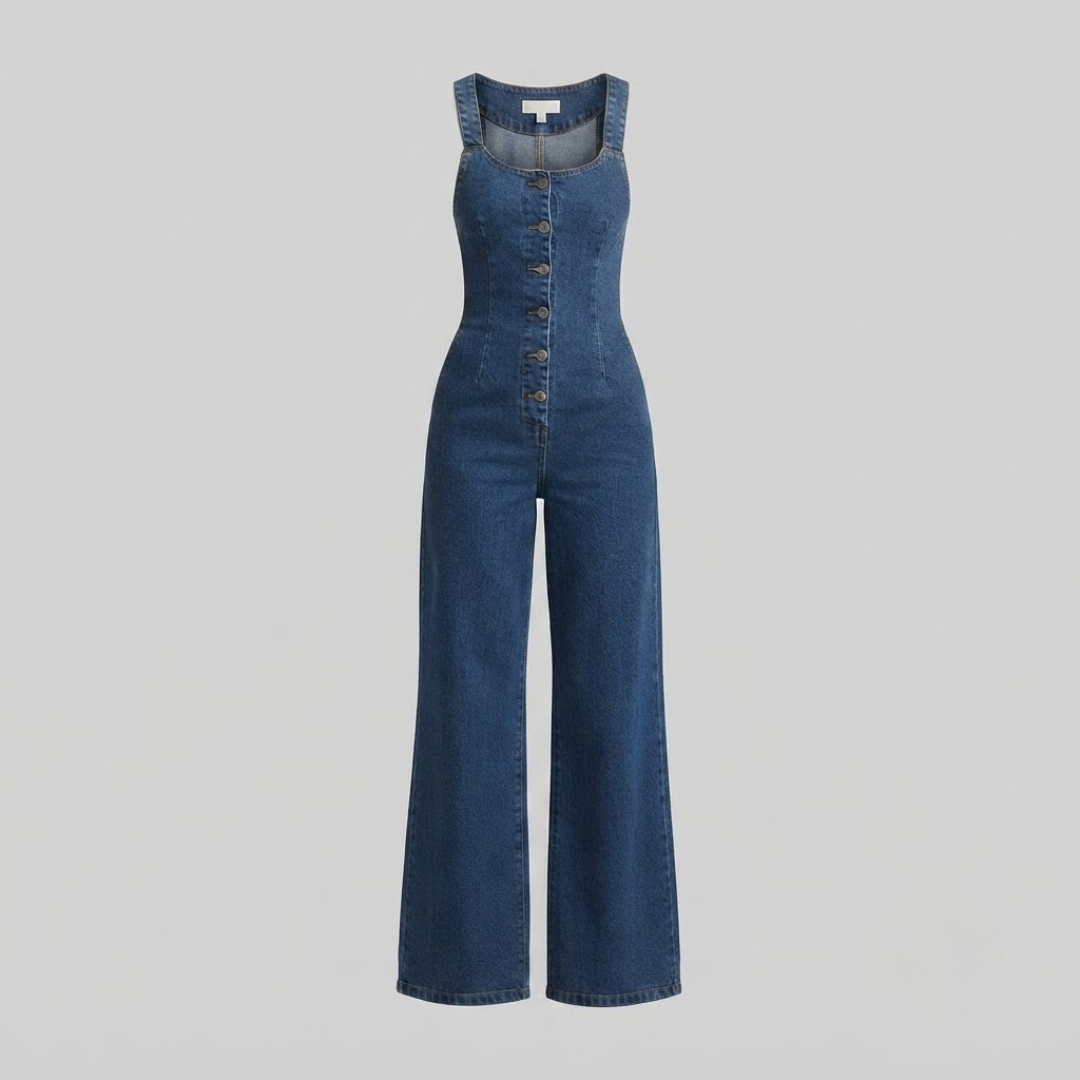 EVELYN | Jumpsuit with square neckline