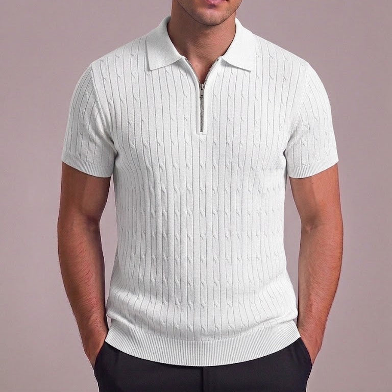 WYATT | Polo with zip collar