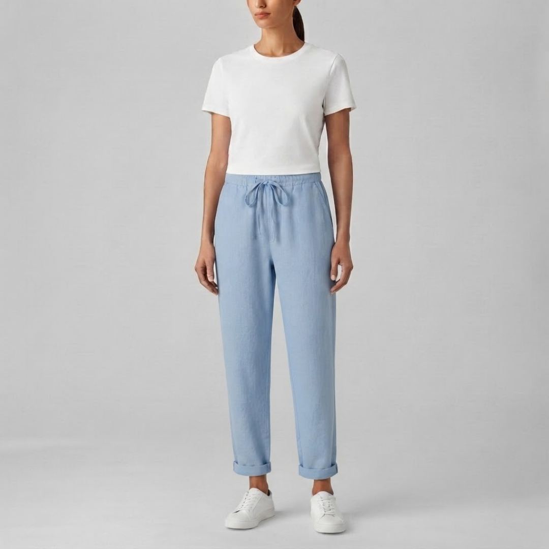 JANELLE | Relaxed pants with wide-leg cut