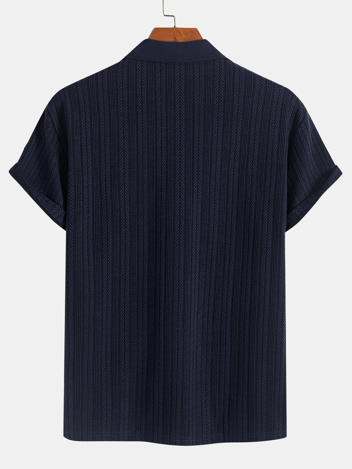 OLIVER | Polo with herringbone texture