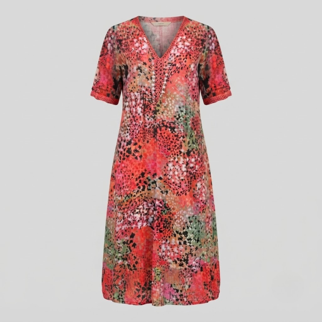 MAYA | Midi dress with vibrant print