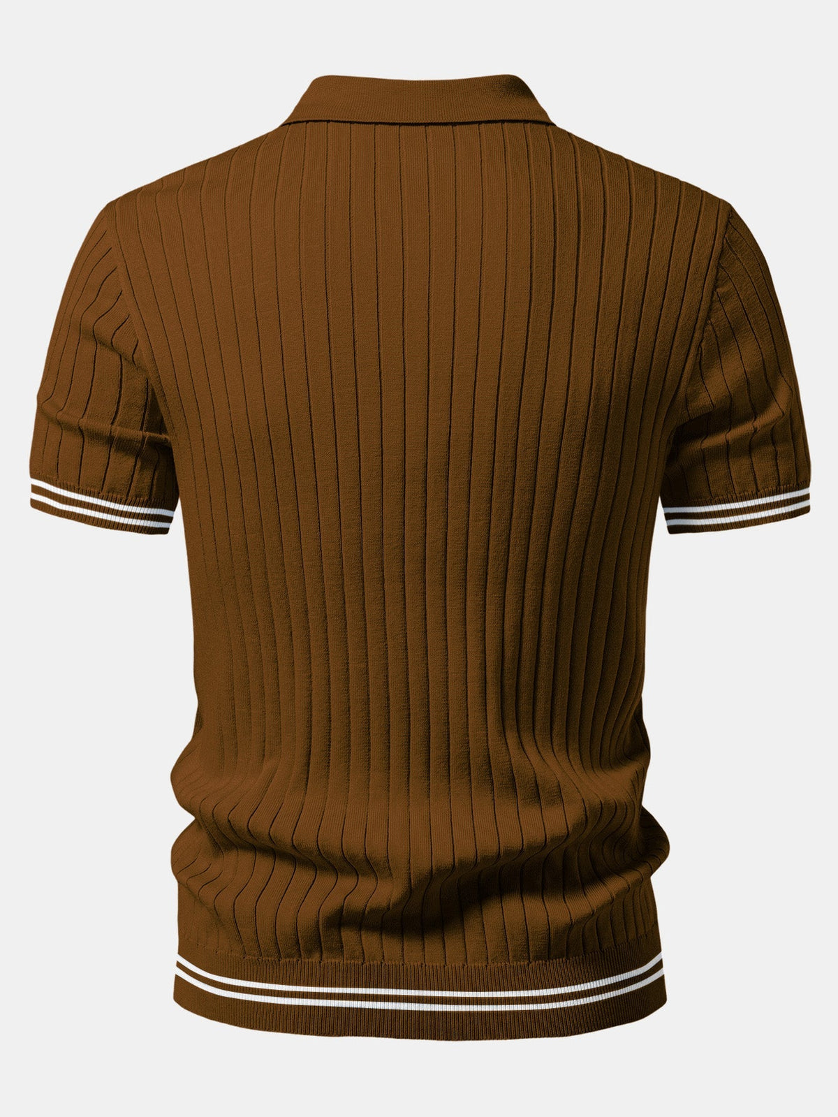 EZRA | Knit polo with Johnny collar