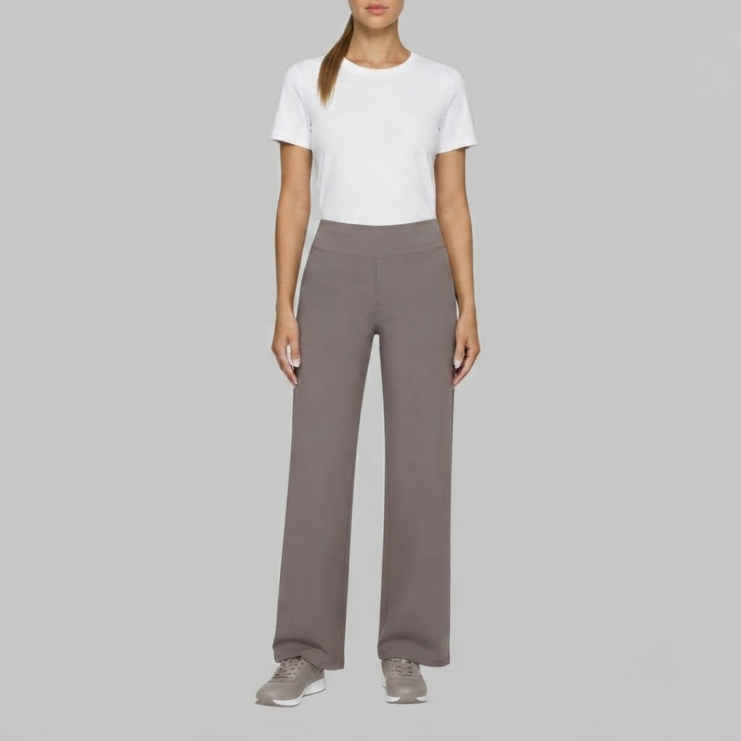 OLIVIA | Stretch pants with high-rise waist