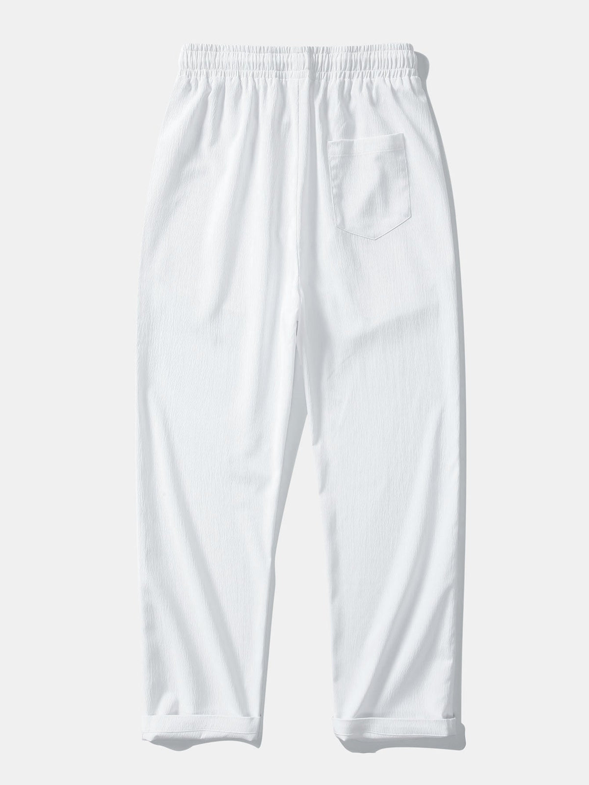 AVERY | Straight pants with crinkle texture