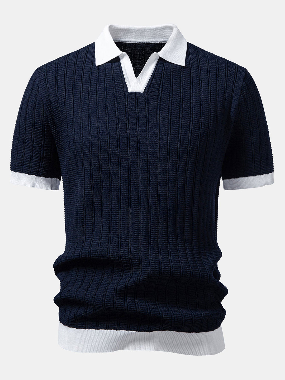 MORGAN | Polo shirt with Johnny collar