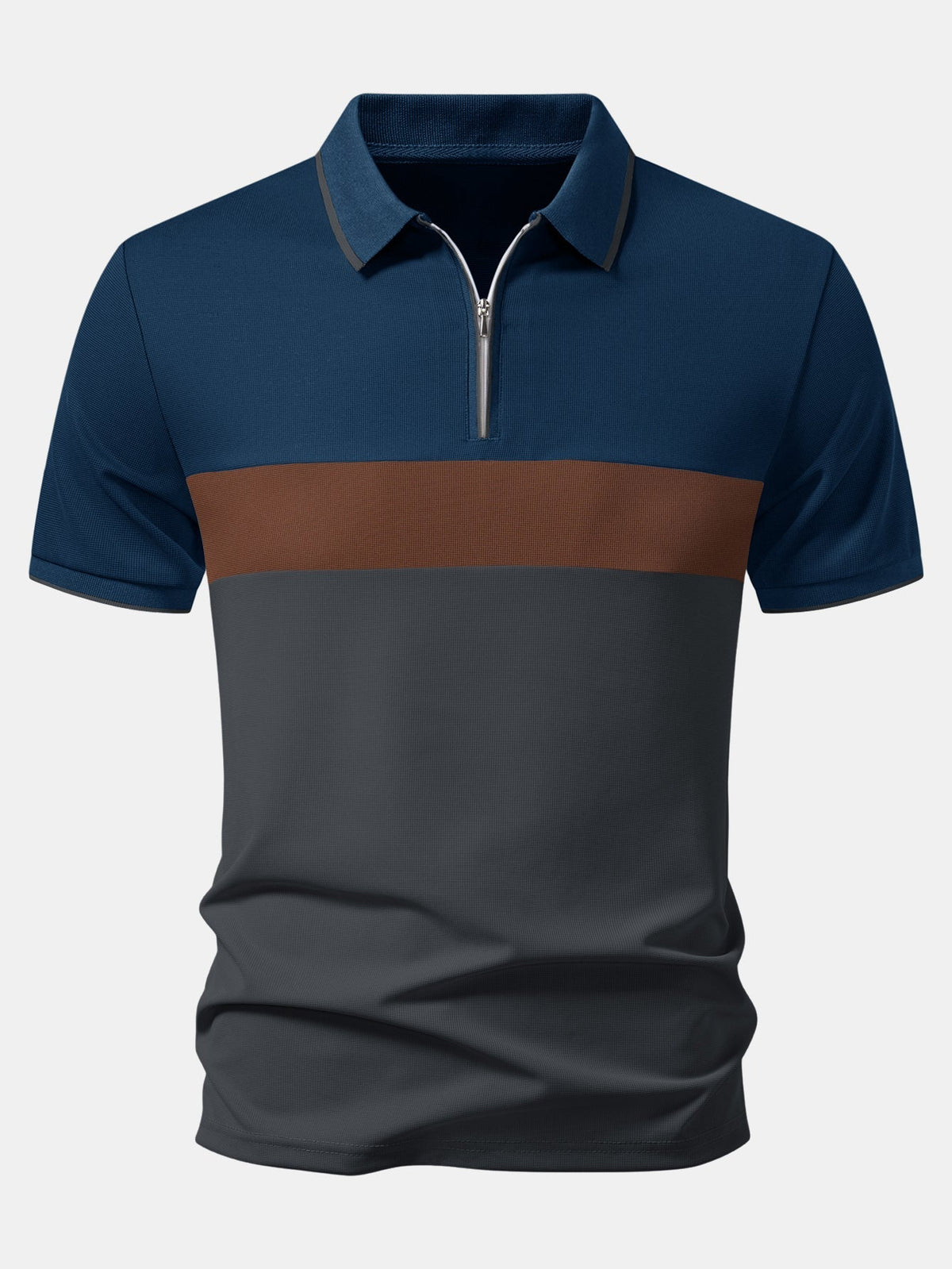 HENRY | Polo with zip neckline