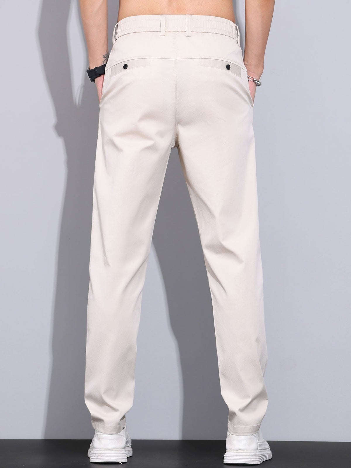 LILY | Straight pants with elastic waist