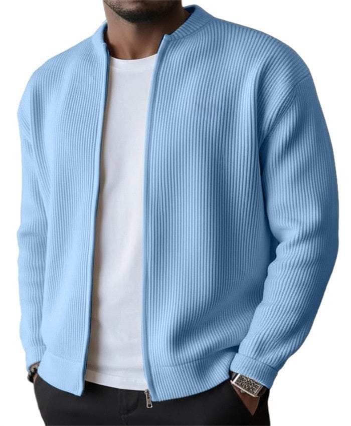 ANDRÉ FERRAN | Ribbed zip cardigan