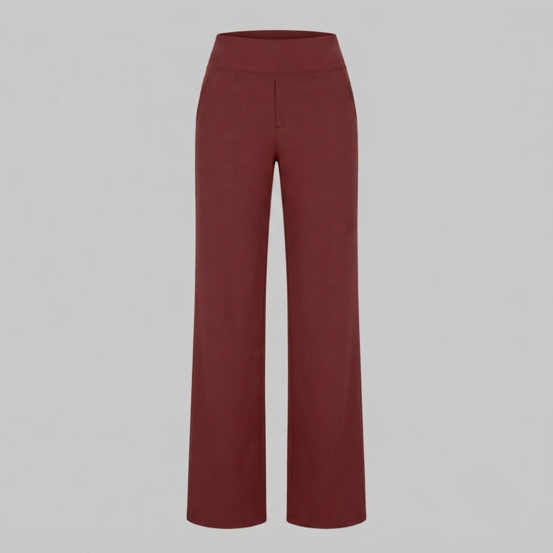 OLIVIA | Stretch pants with high-rise waist