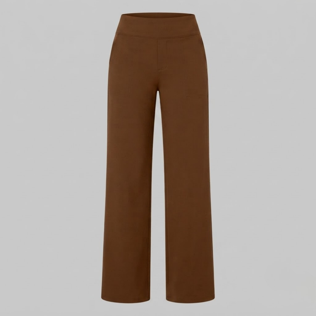 OLIVIA | Stretch pants with high-rise waist
