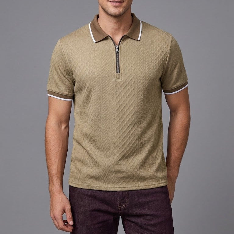 LUCAS | Polo with zip neckline