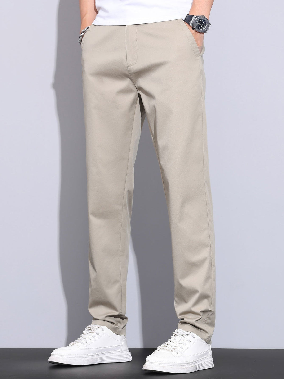 LILY | Straight pants with elastic waist