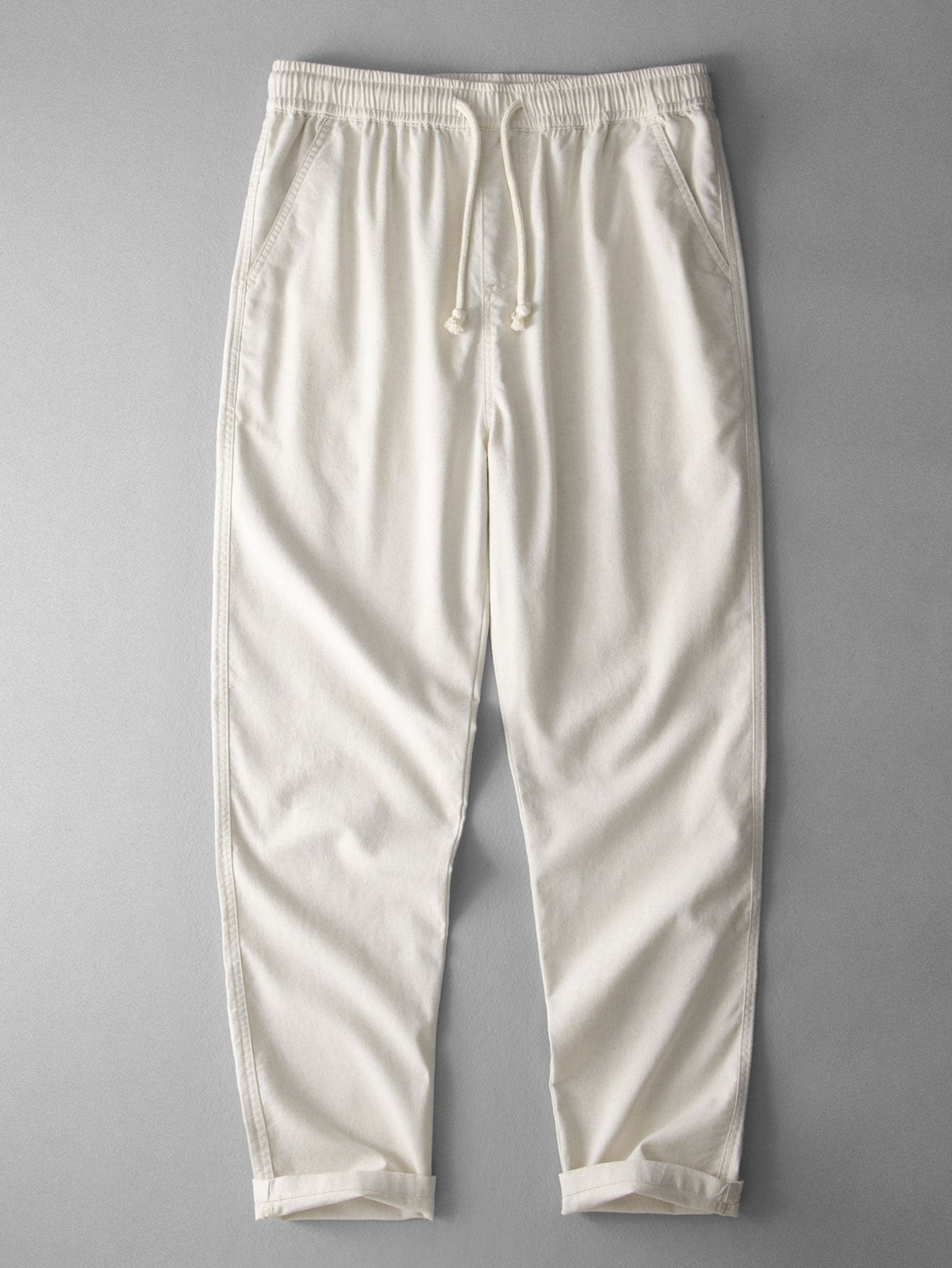 SOPHIA | Straight-leg pants with linen blend