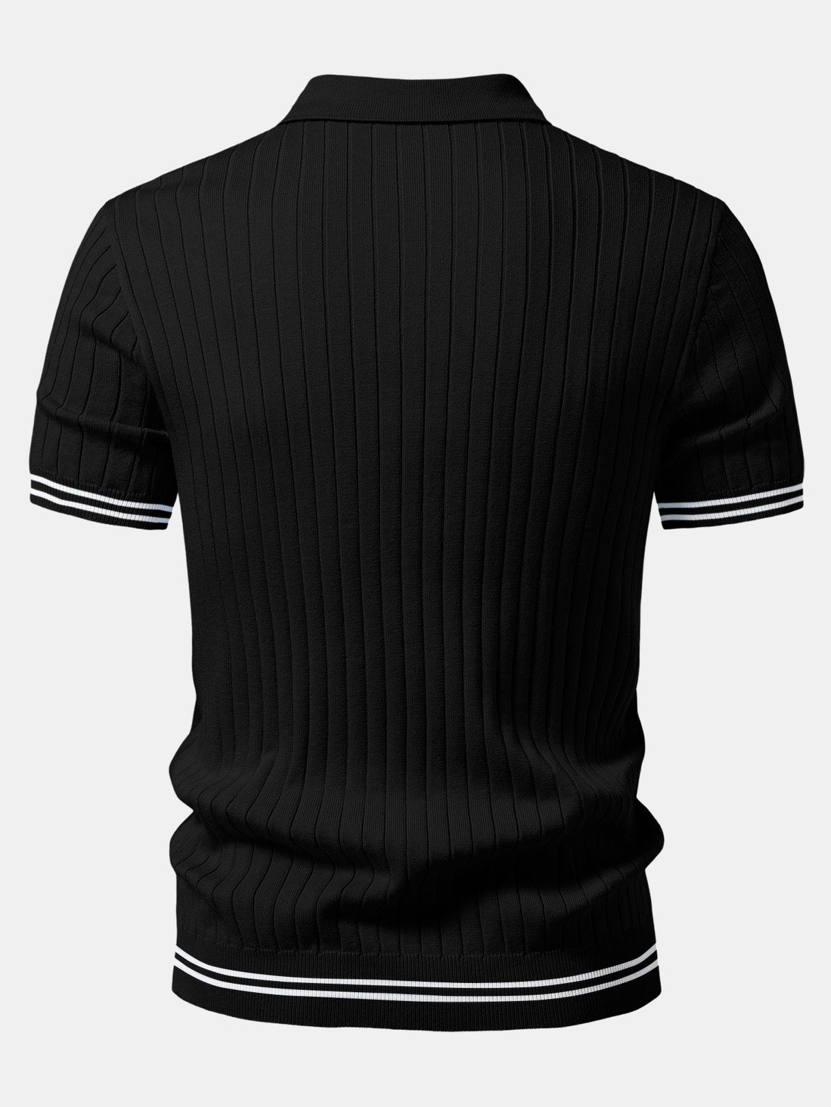 EZRA | Knit polo with Johnny collar